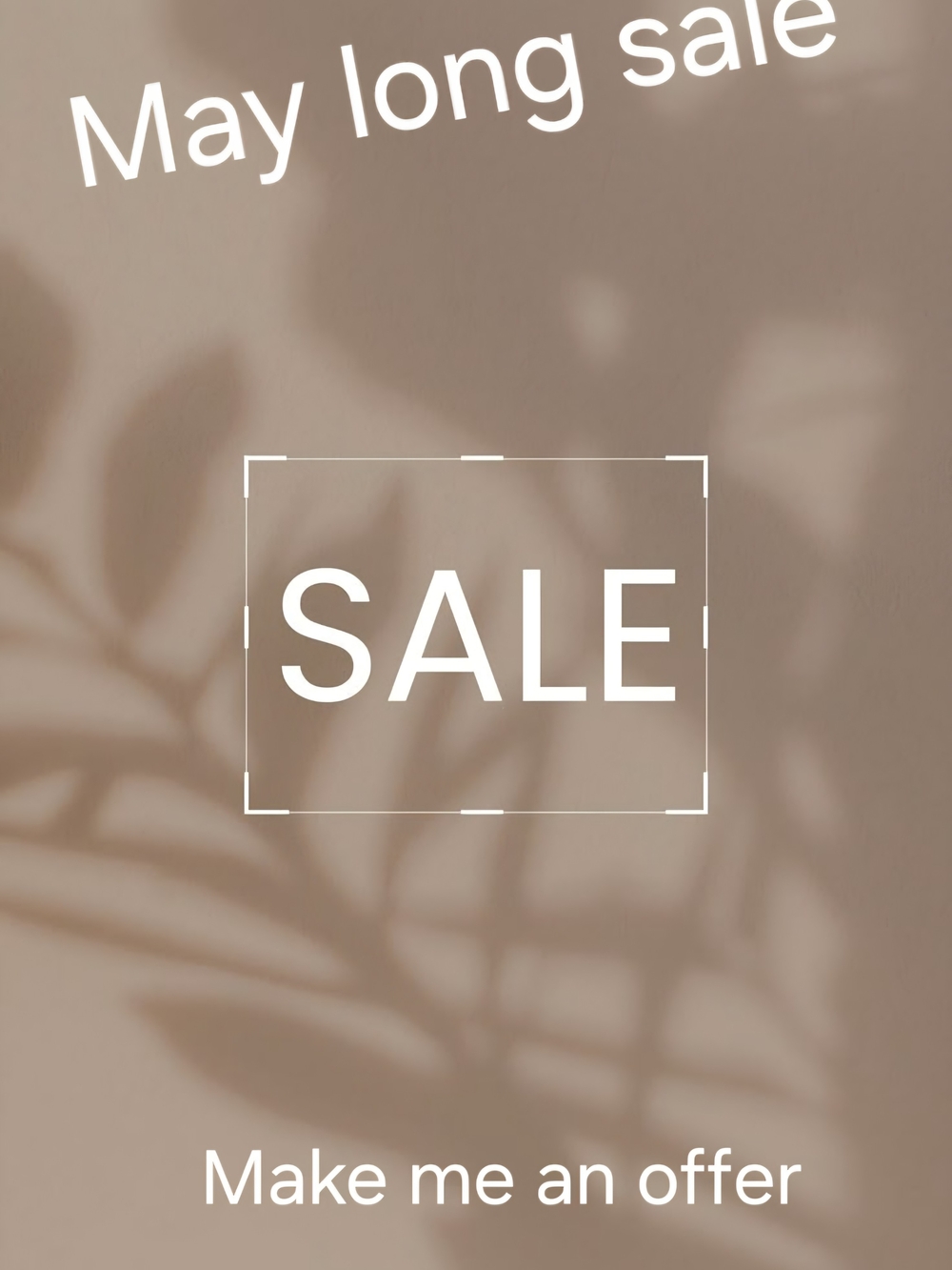 MAY LONG SALE
